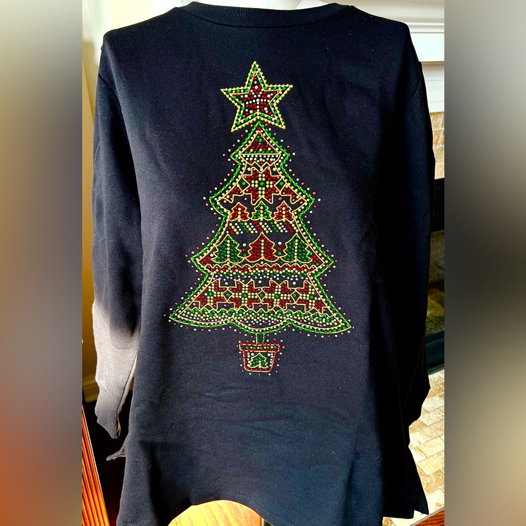 Quacker Factory 1x Fair Isle Fun Sweatshirt In Original Packaging